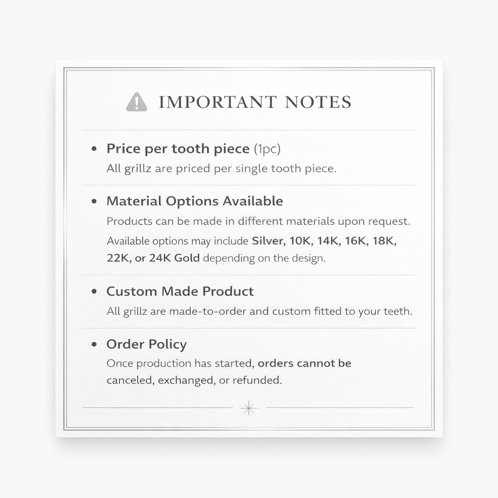 10K Yellow Gold Opal Open Face Grillz