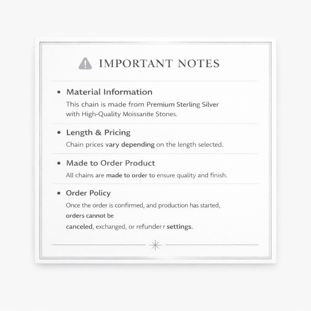 Moissanite Cuban Chain