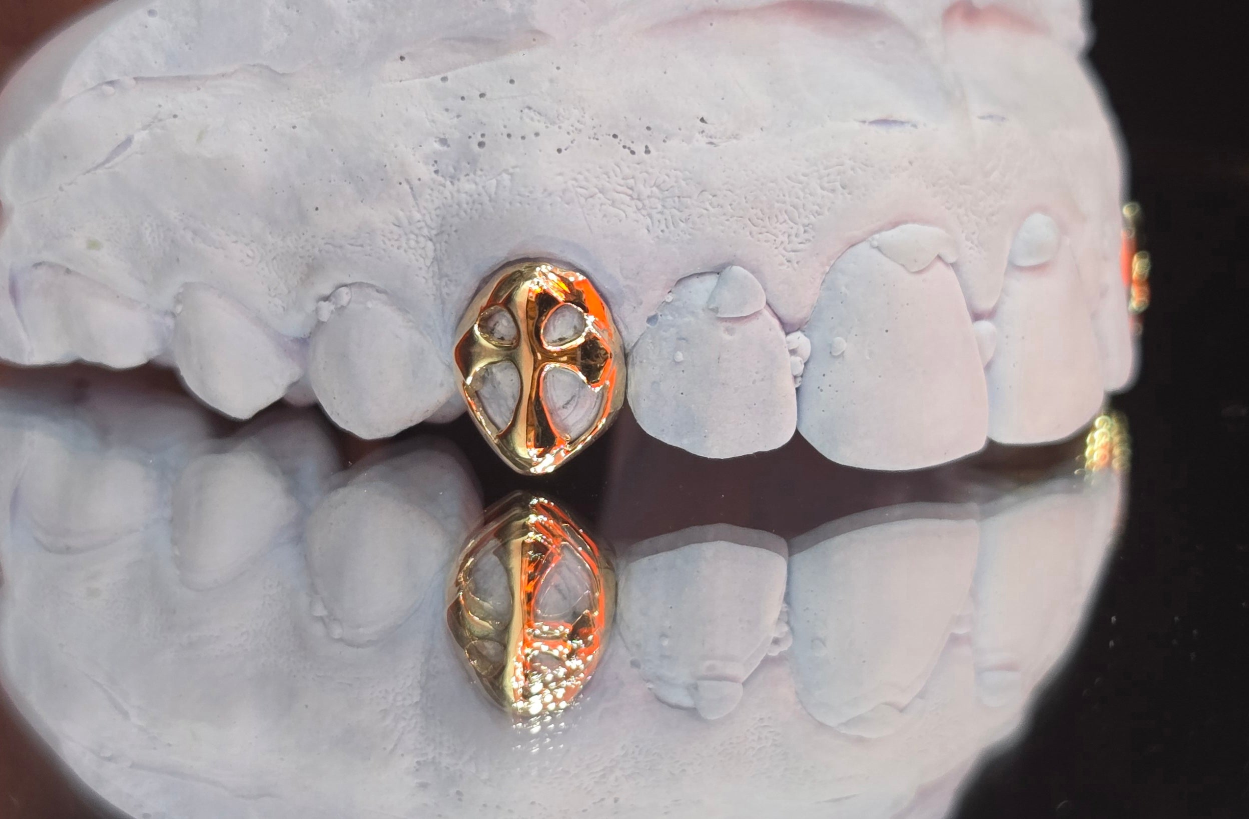10k Yellow Gold Open Cross Grillz