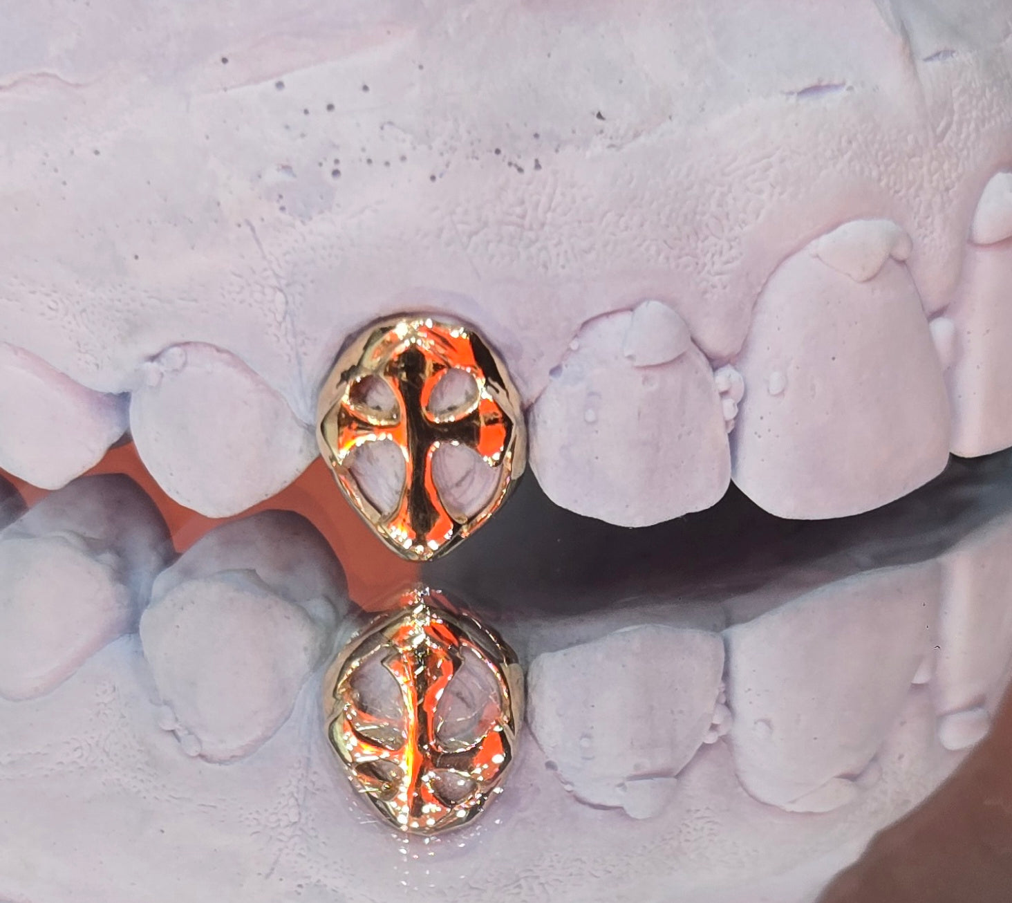 10k Yellow Gold Open Cross Grillz
